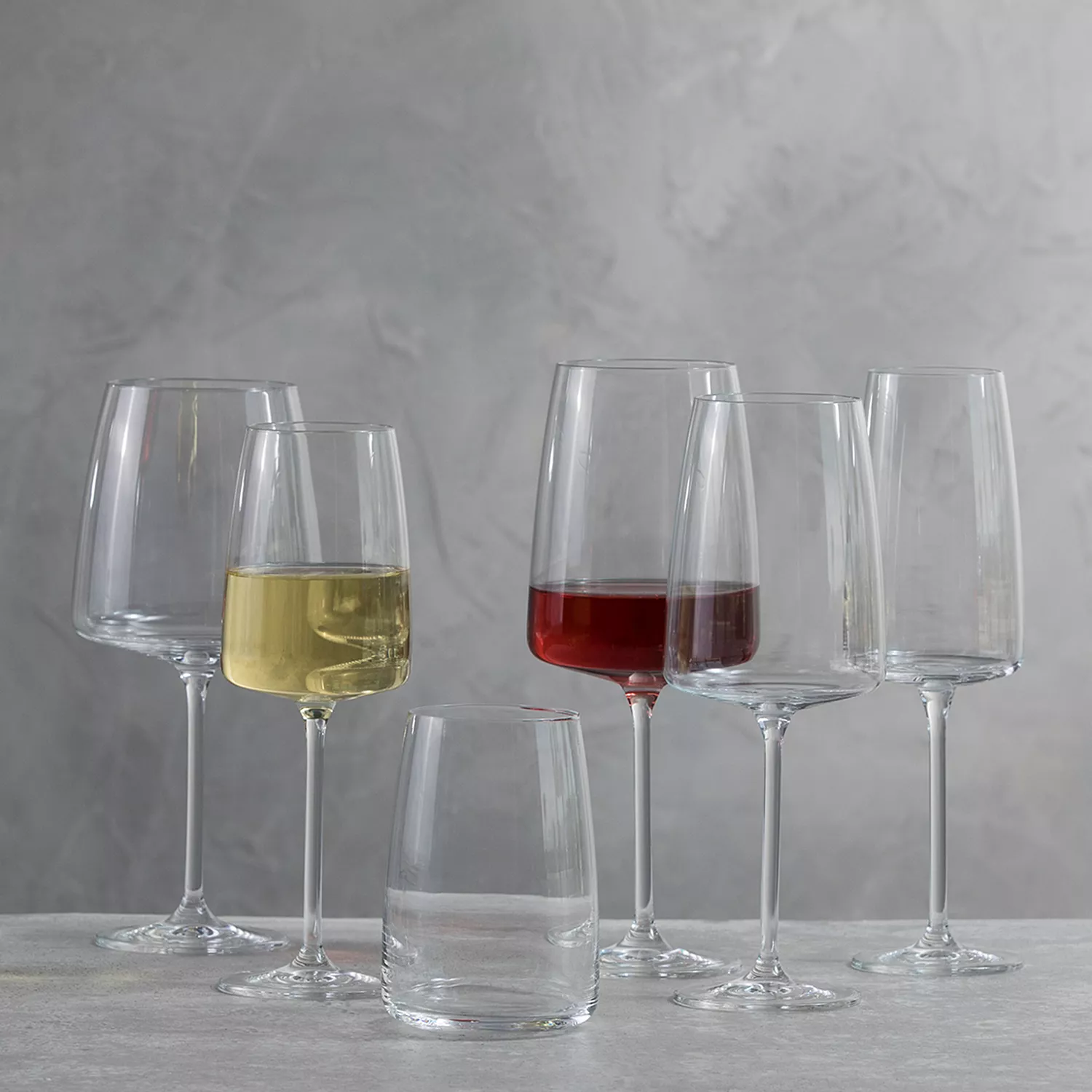 Coccot Wine Glasses Set of 6,Crystal White Wine Glasses,Red Wine