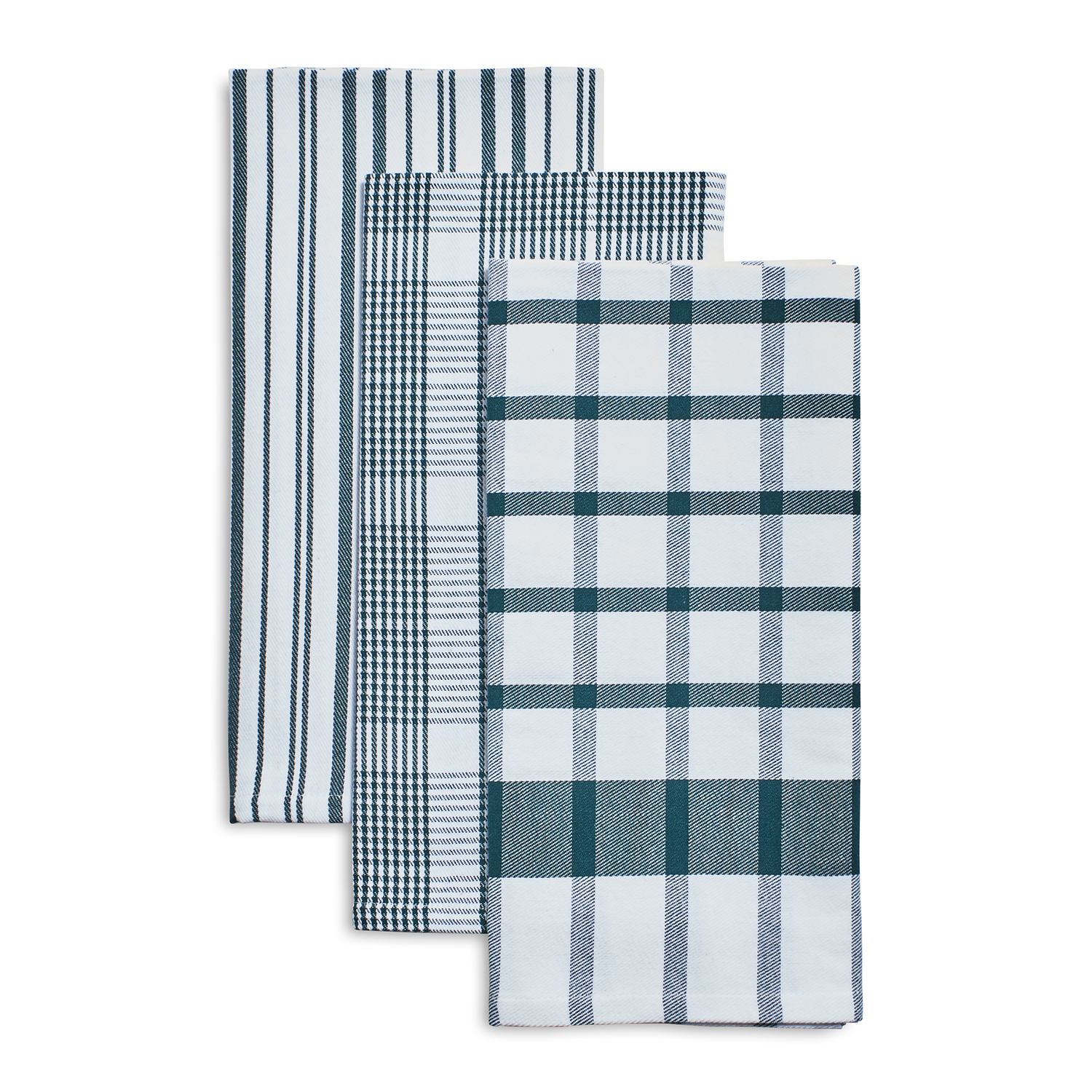 Sur La Table Assorted Twill Kitchen Towels, Set of 3