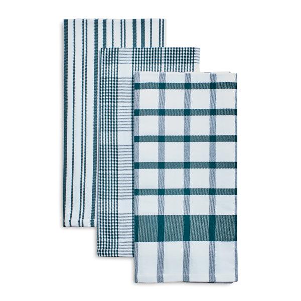 Sur La Table Assorted Twill Kitchen Towels, Set of 3