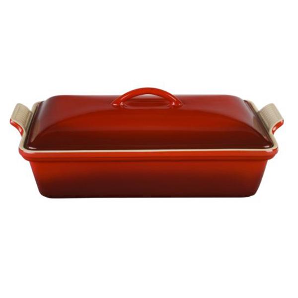 Le Creuset Heritage Stoneware Covered Baker, 4 qt.