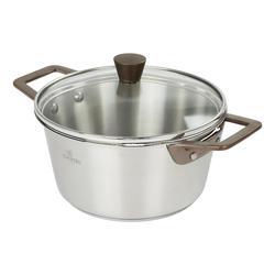 Cristel 1826 Stainless Steel Stewpan with Antique Brass Handles