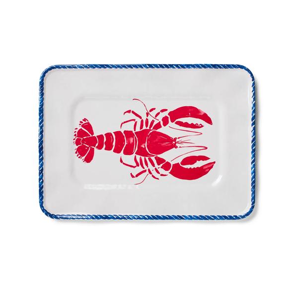 Sur La Table Seaside Lobster Melamine Rectangular Platter