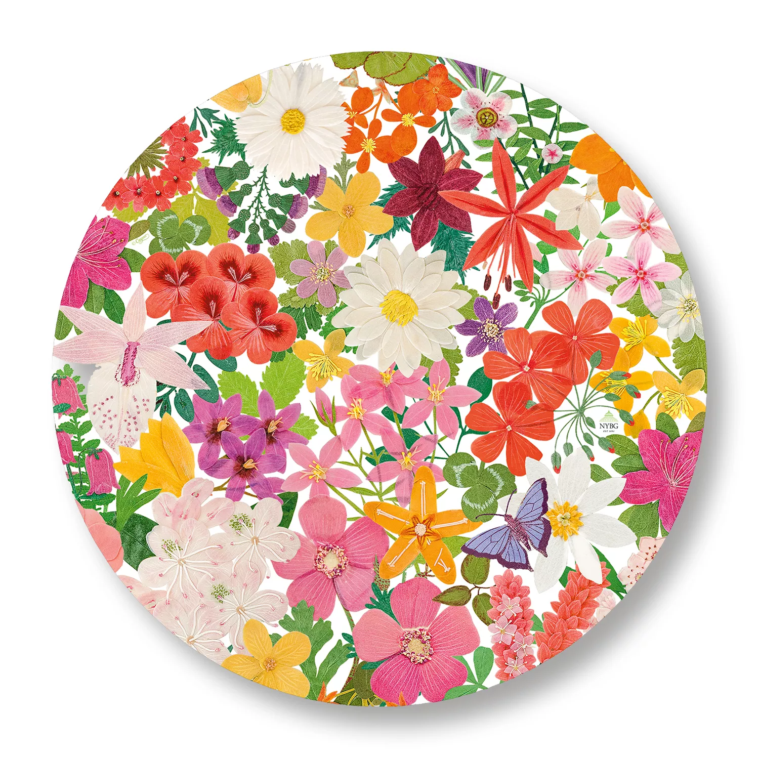 Caspari Halsted Floral Placemats, Set of 12