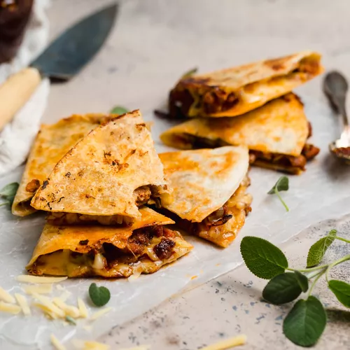 Chorizo, Cheddar and Fig Jam Quesadilla
