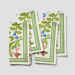 Pomegranate Spring Ginkgo Napkins, Set of 4