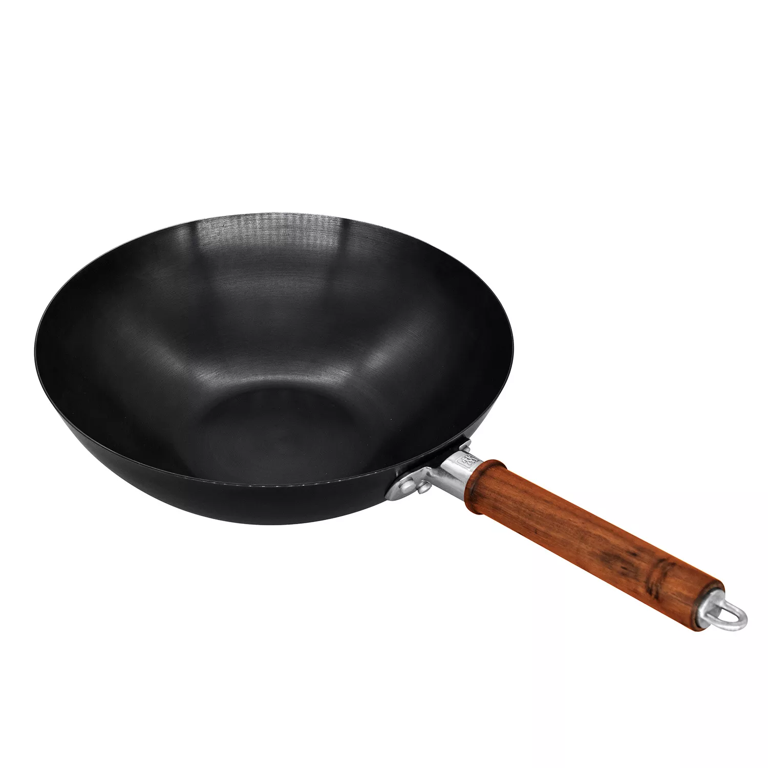 Zwilling Dragon Carbon Steel Wok with Glass Lid, 12"