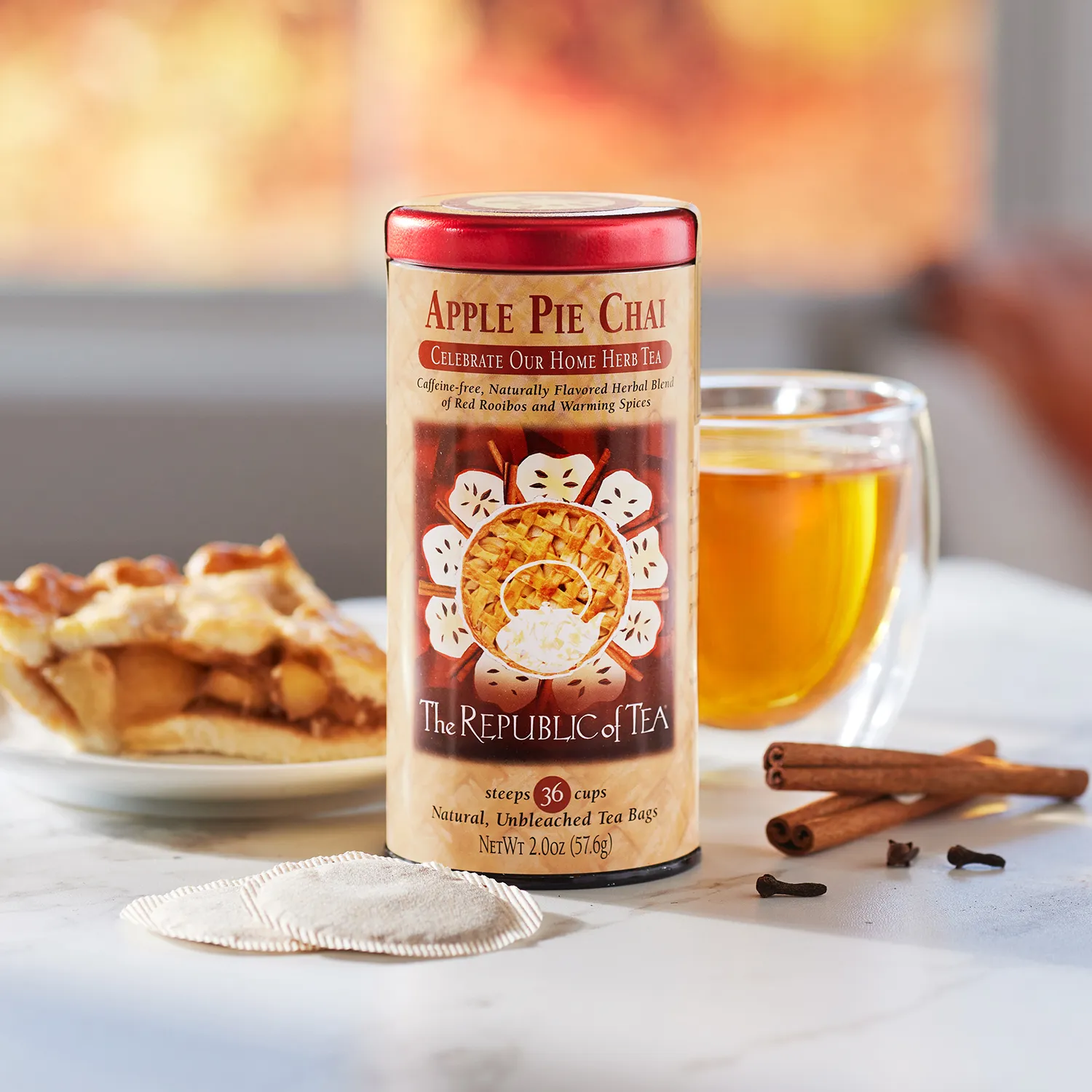 The Republic of Tea Apple Chai Herbal Tea