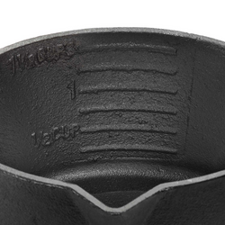 Outset Cast Iron Saucepot with Nesting Silicone Basting Brush