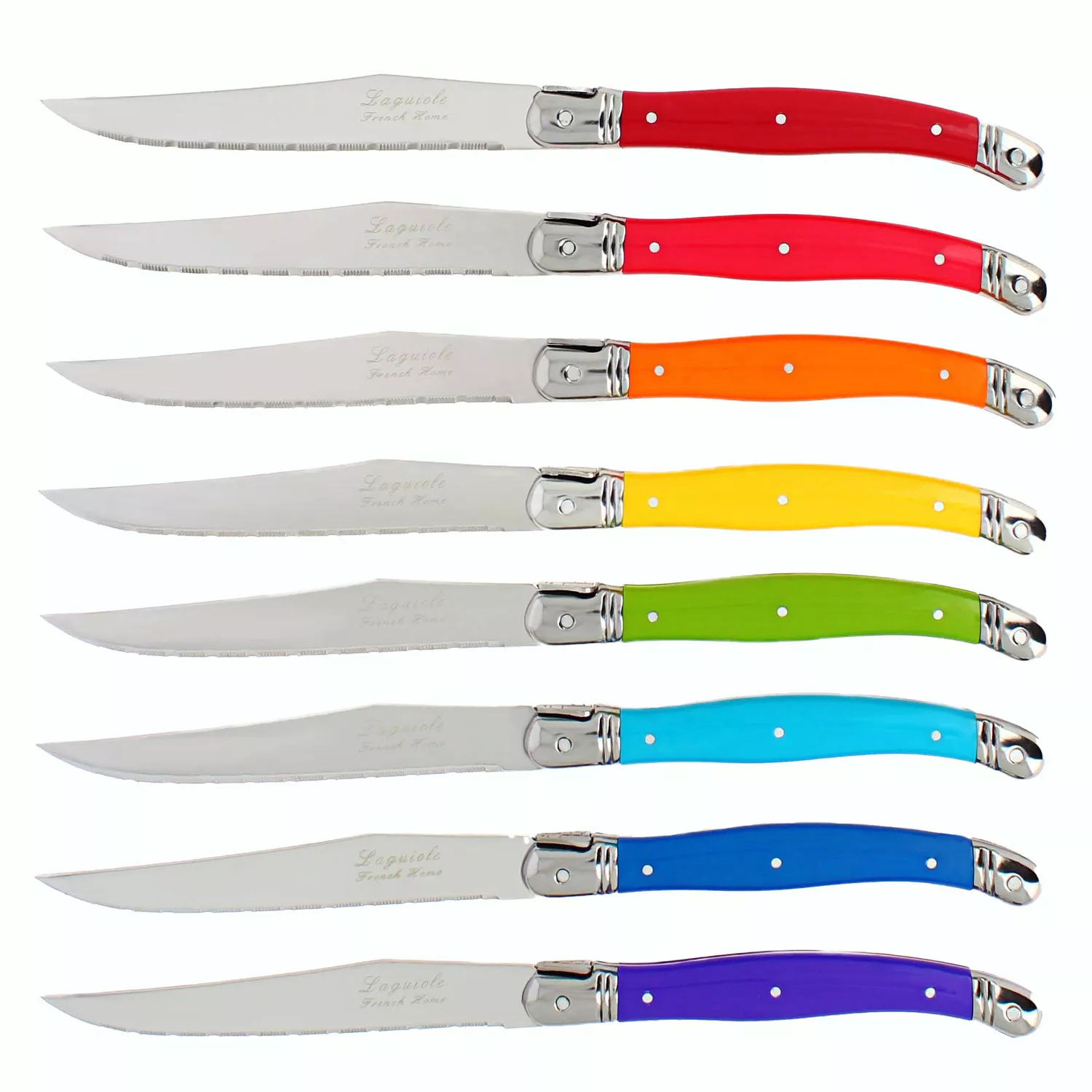 French Home Laguiole Steak Knives, Set of 8