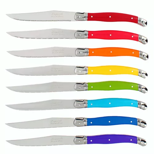 French Home Laguiole Steak Knives, Set of 8