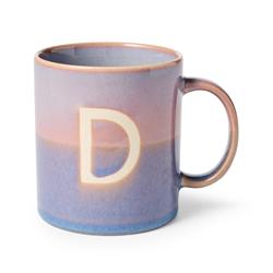 Sur La Table Color Block Monogram Mug, 16.2oz Hand warmer mug