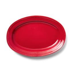Sur la table Pearl Red Oval Platter
