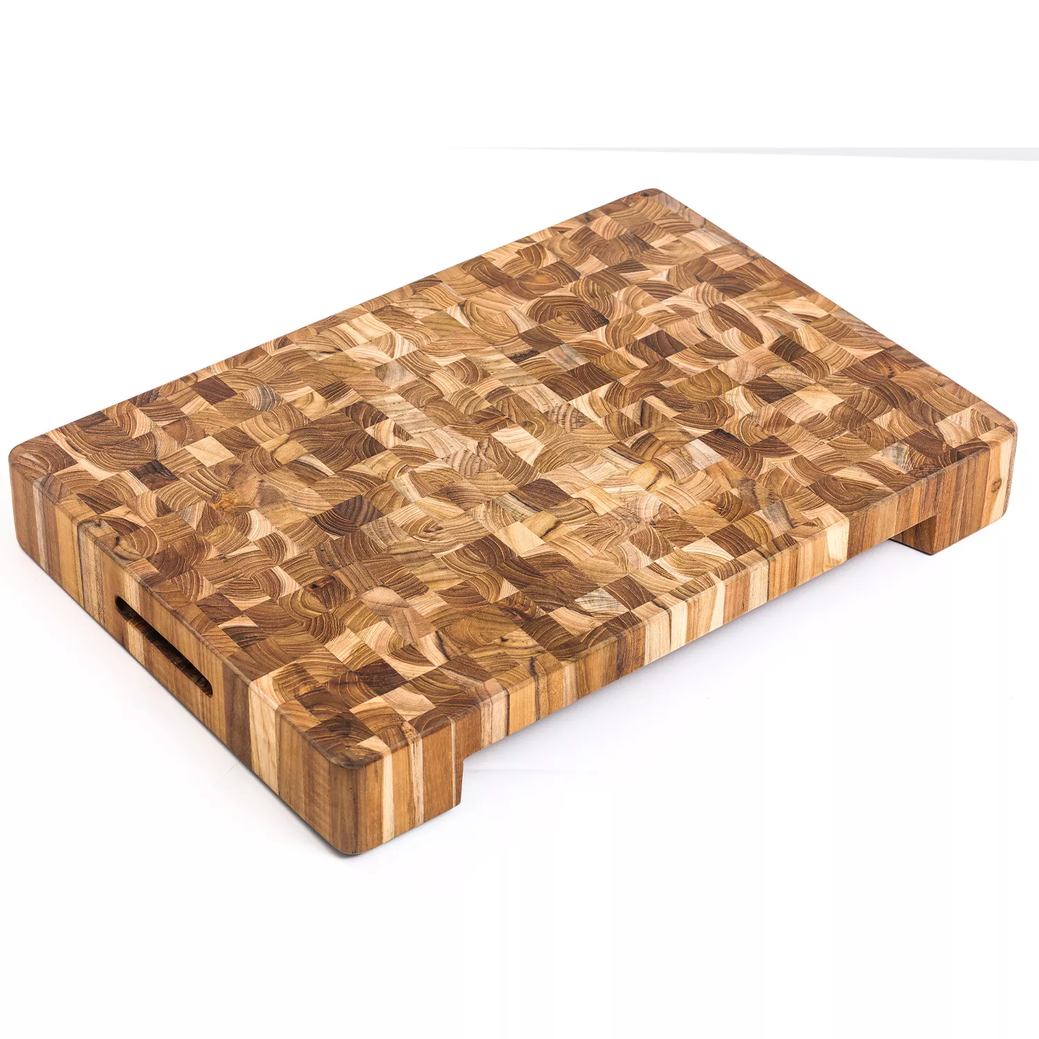  Teakhaus Carving Board - Large Wood Cutting Board with Juice  Groove and Grip Handles - Reversible Teak Edge Grain Wood - Knife Friendly  - FSC Certified: Proteak Edge Grain Teak Cutting