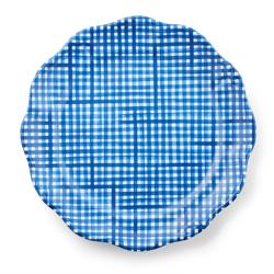 Sur La Table Fairground Gingham Melamine Dinner Plate