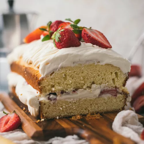 Strawberry Ice Box Cake