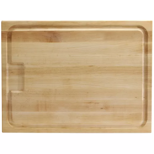 John Boos Maple Edge-Grain Cutting Board w/ AuJus Juice Groove, 1.5" Thick