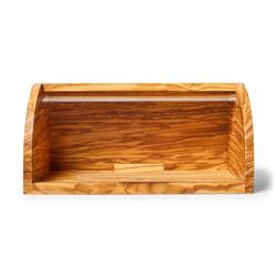 Sur La Table Olivewood Bread Box Great addition to our rustic eurooean pantry