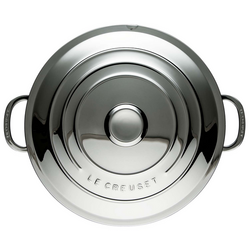 Le Creuset Stainless Steel Nonstick Saucepan with Lid, 4 Qt.