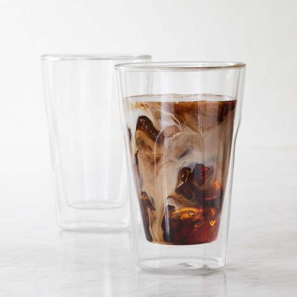 Sur La Table Vide Double-Wall Latte Glasses, Set of 2