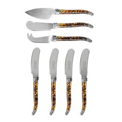 French Home 7-Piece Laguiole Cheese Knife & Spreader Set, 7 Piece