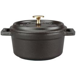 Staub Mini Dutch Oven, 0.25 qt. Great presentation for custards, quiches, French onion soup, et al