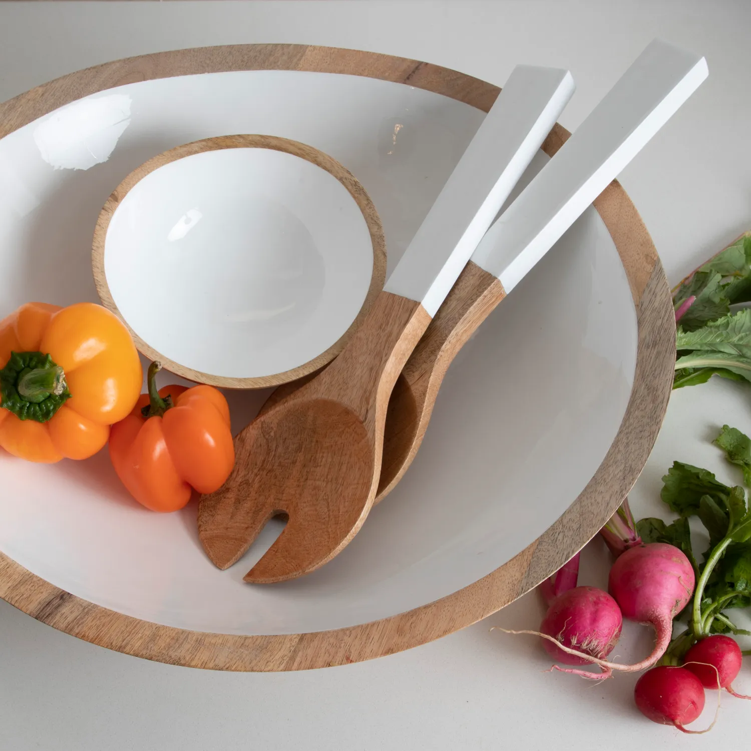 Be Home Madras Servers, Set of 2