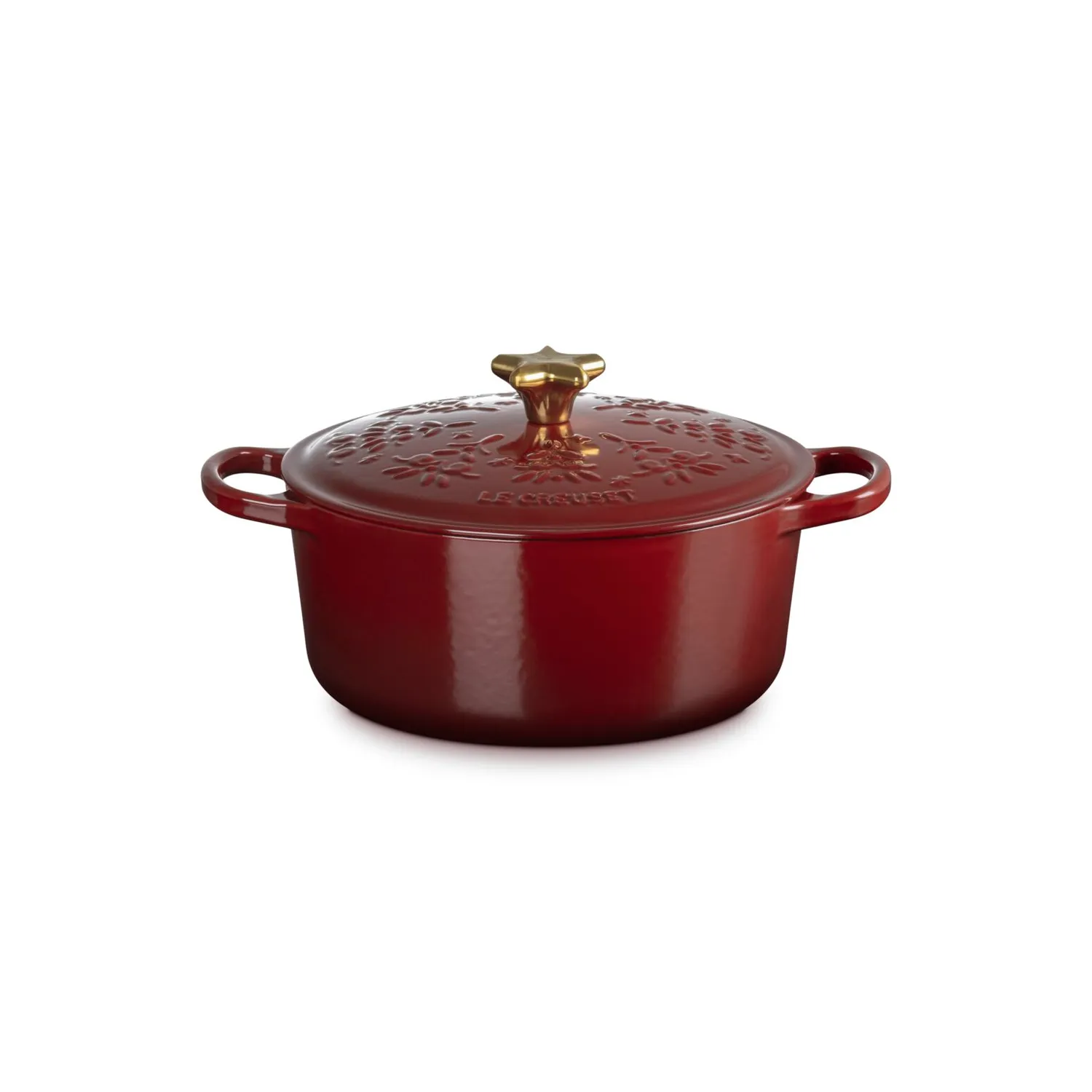 Le Creuset Noel Collection Signature 4.5-qt. Round Dutch Oven with Tree Embossed Lid