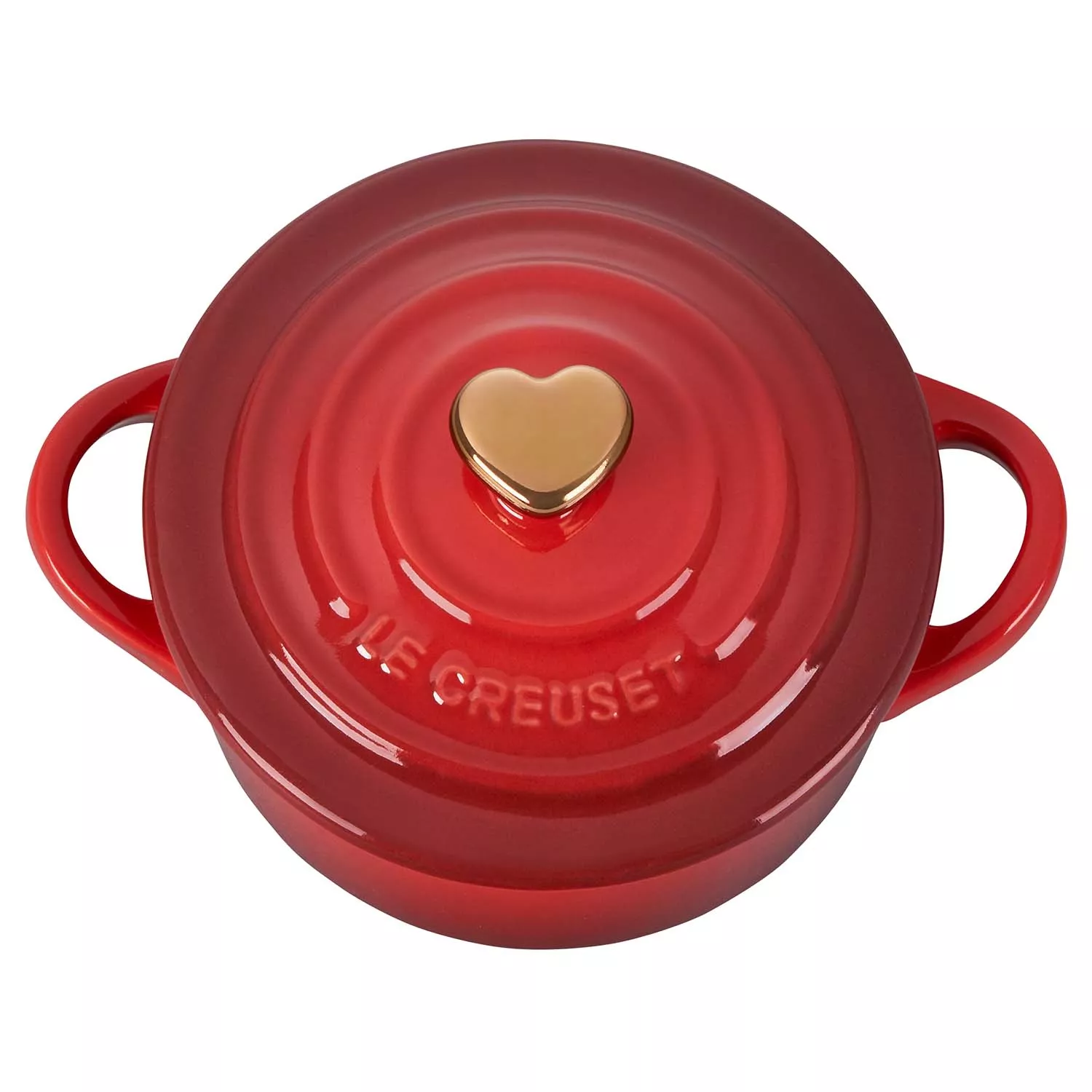 Le Creuset Petite Cocotte with Gold Heart Knob, 8 oz.