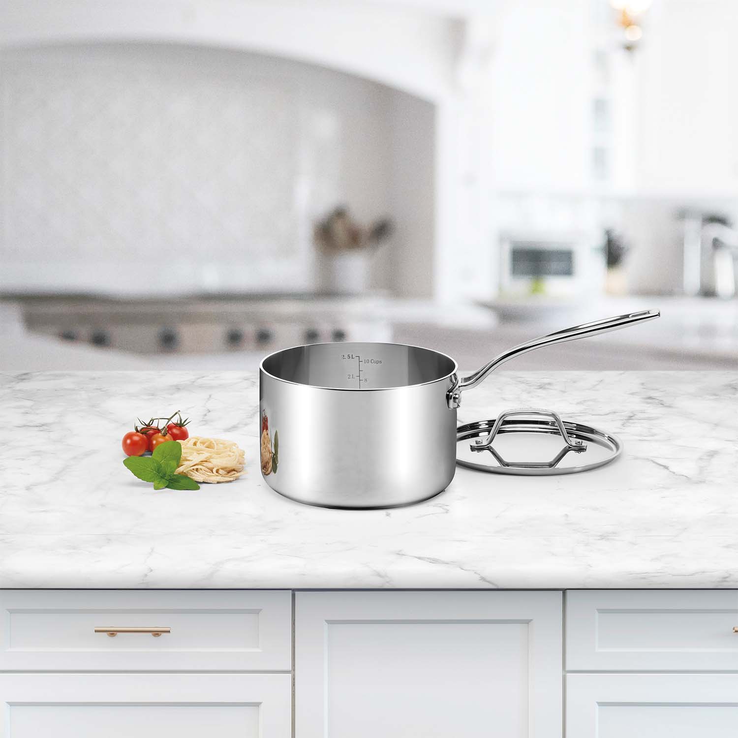 Cuisinart 5-Ply Stainless Steel Saucepan with Lid