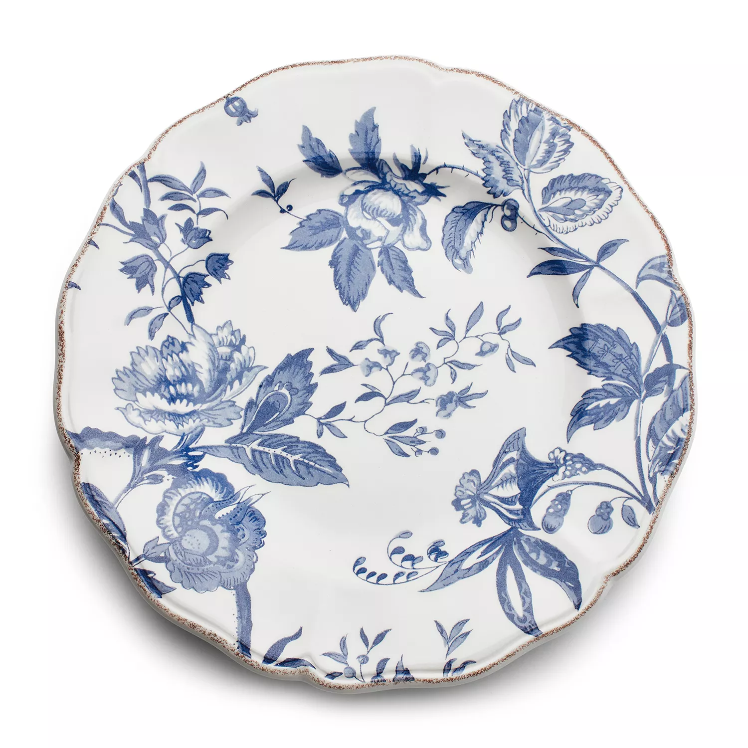 Sur La Table Italian Blue Floral Dinner Plate