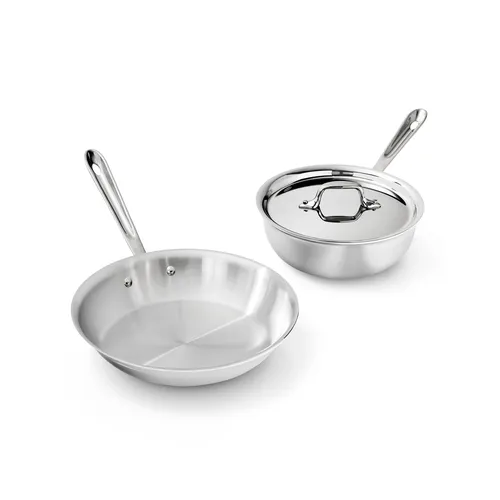 All-Clad D3 Stainless Steel Chef's Choice 3-Piece Cookware Set