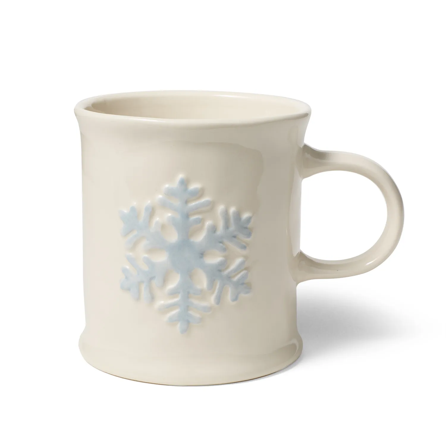 Sur la table Embossed Snowflake Mug