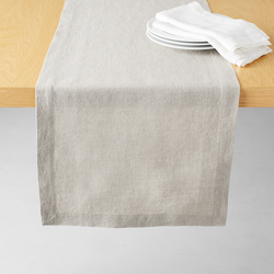 Sur La Table Natural Linen Table Runner, 108" x 16" It fits my table and is a calming color for a neutral setting