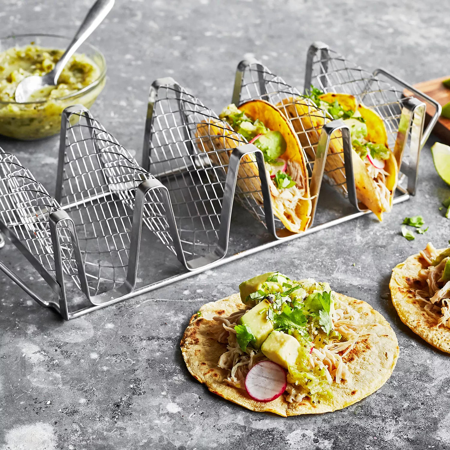 Sur La Table Stainless Steel Taco Rack