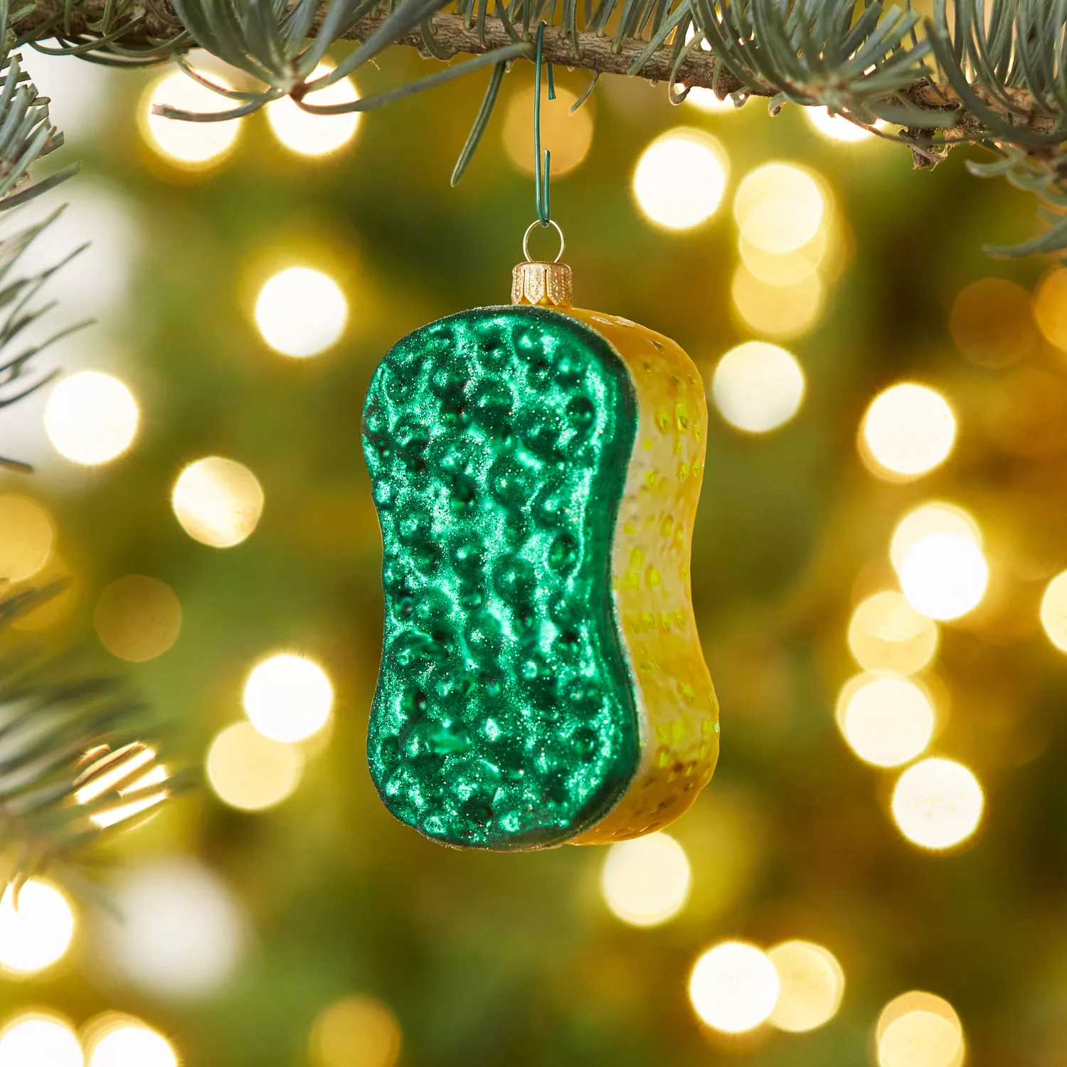 Sur La Table Sponge Glass Ornament