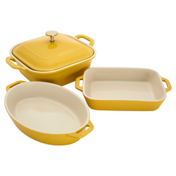 Staub Stoneware 4-Piece Baking Dish Set Great housewarming gift