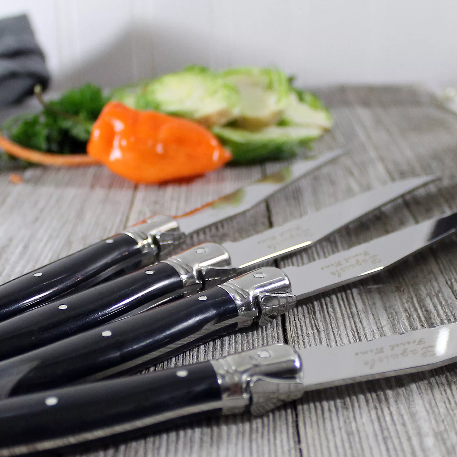 French Home Laguiole Steak Knives, Set of 4