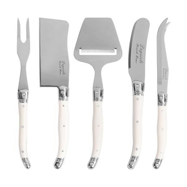 French Home Laguiole 5-Piece Cheese Knife Set