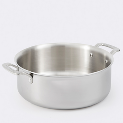 Martha by Martha Stewart Stainless Steel Tri-Ply Stock Pot with Lid, 6 Qt.