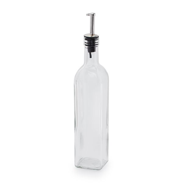 Details about   1x Bar Mixer Cheater Bottle 8 oz CRUET Olive Oil Pour Spout & Syrup Dispenser 