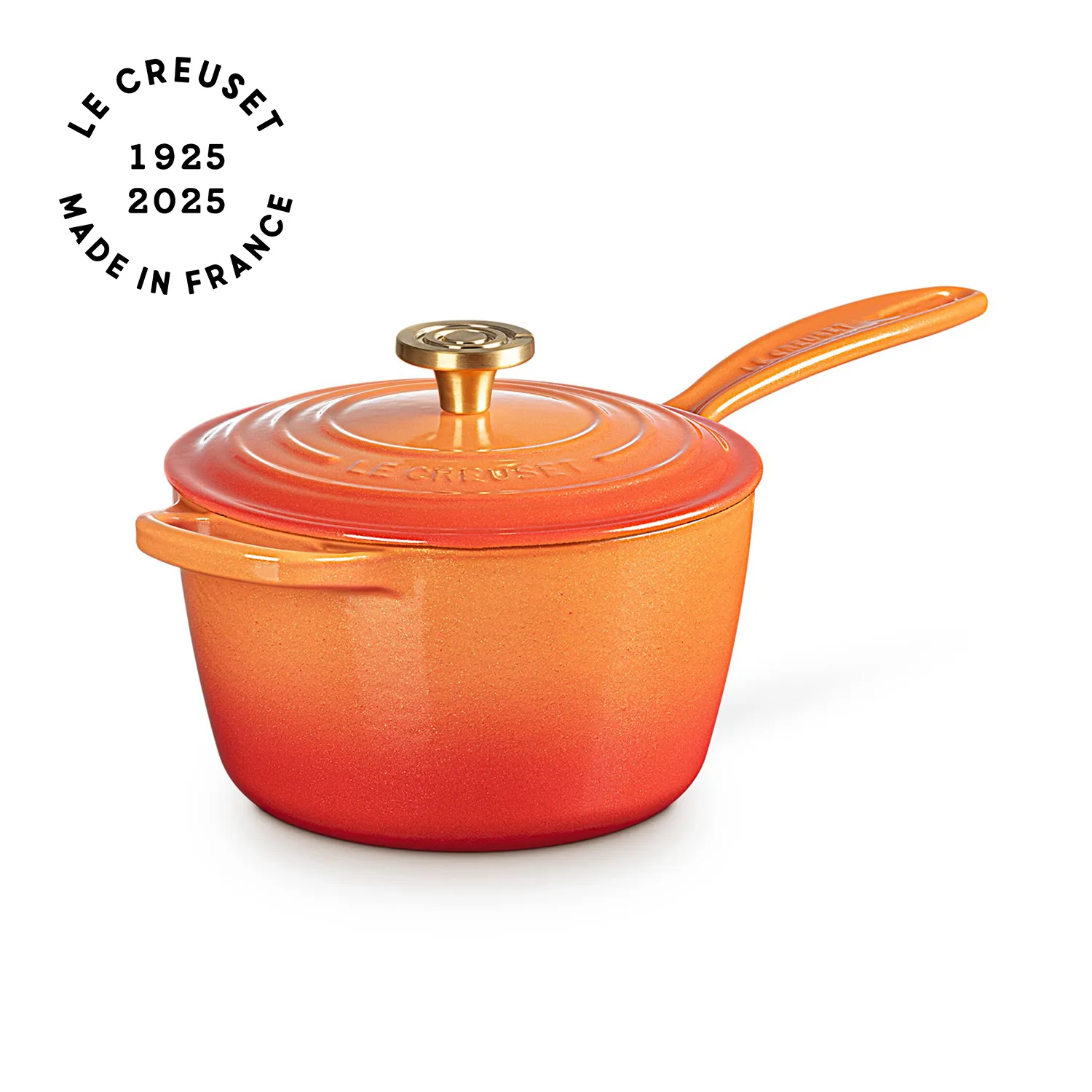 Le Creuset Signature Flamme Dorée Saucepan, 2.25 qt.