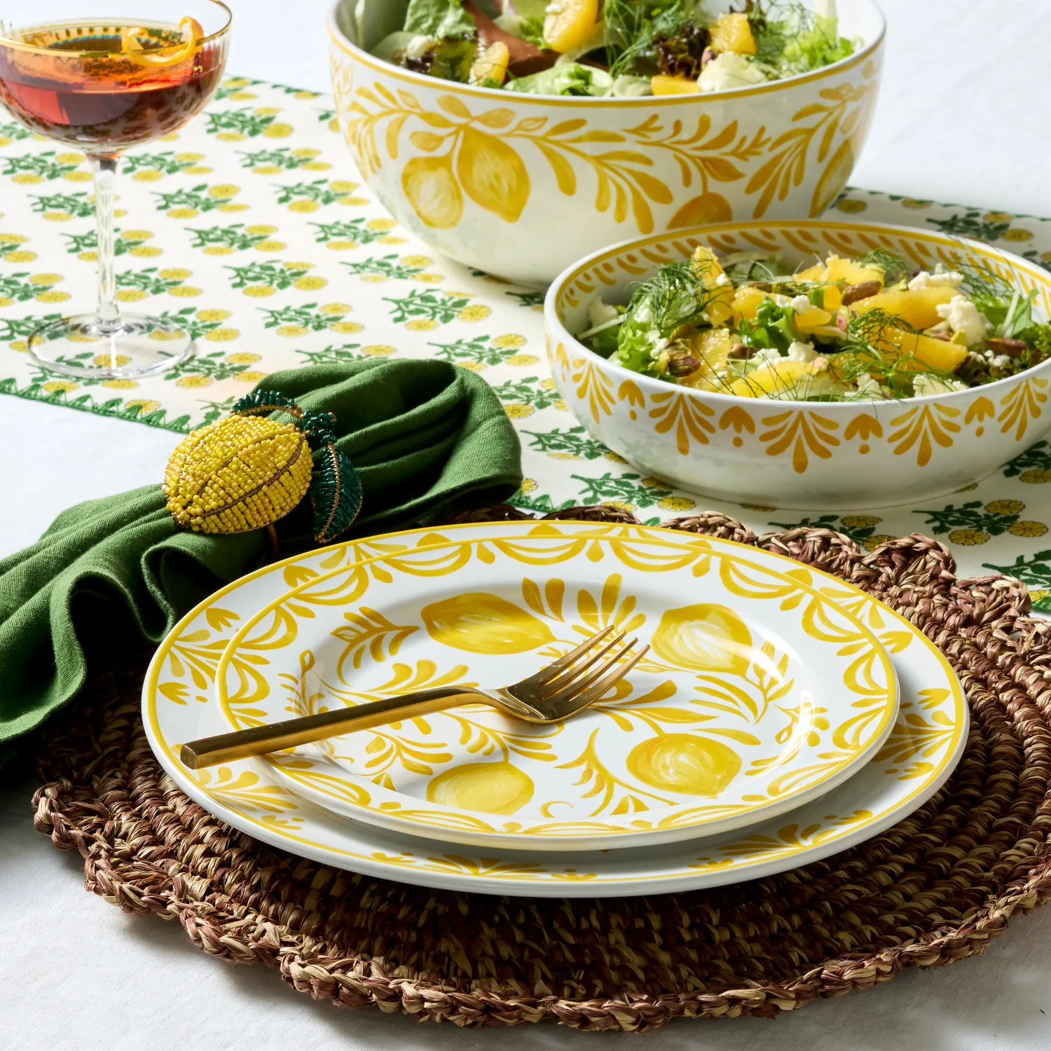 Sur La Table Citrus Bloom Salad Plate