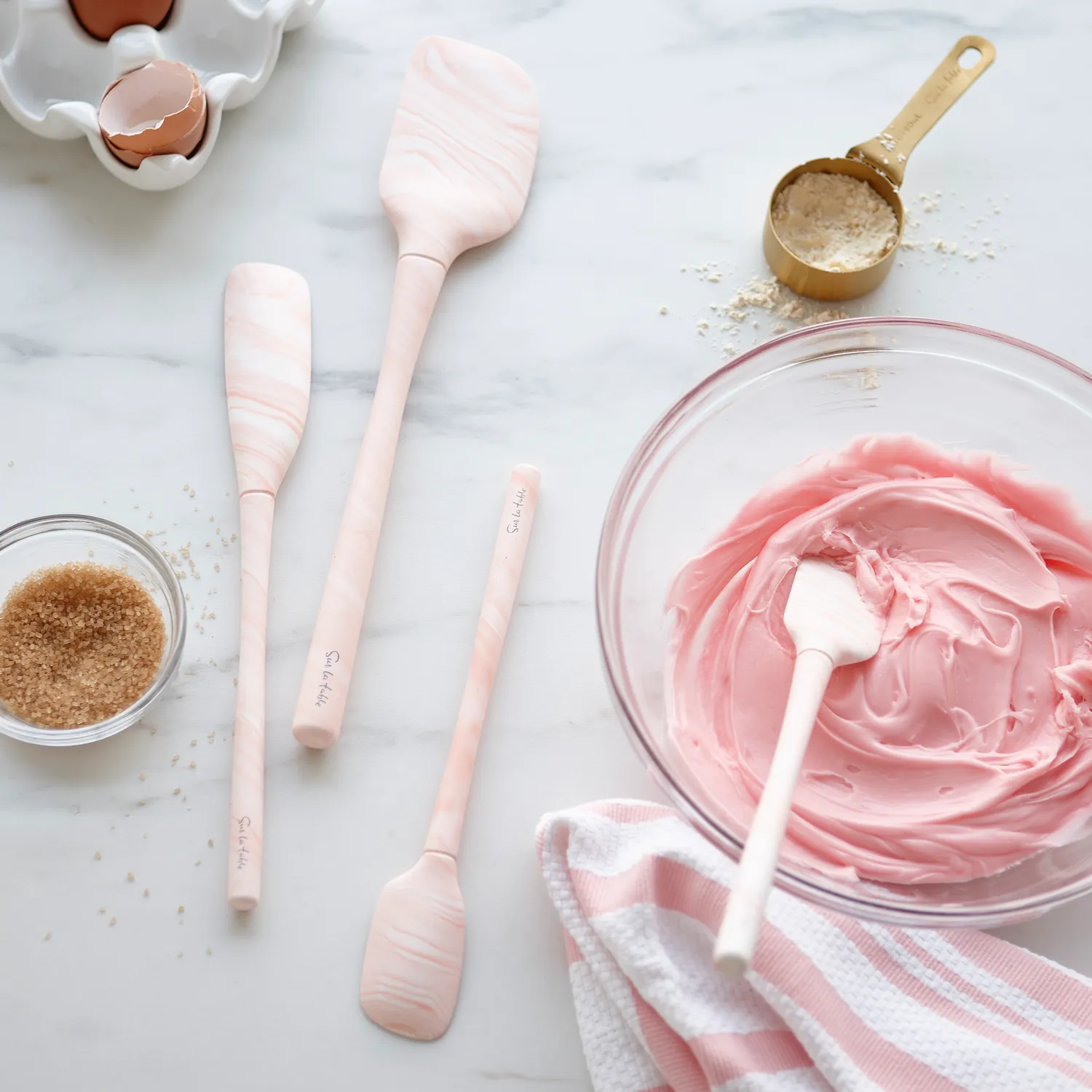 Sur La Table Flex-Core Mini Silicone Spatula and Spatula Spoon, Set of 2