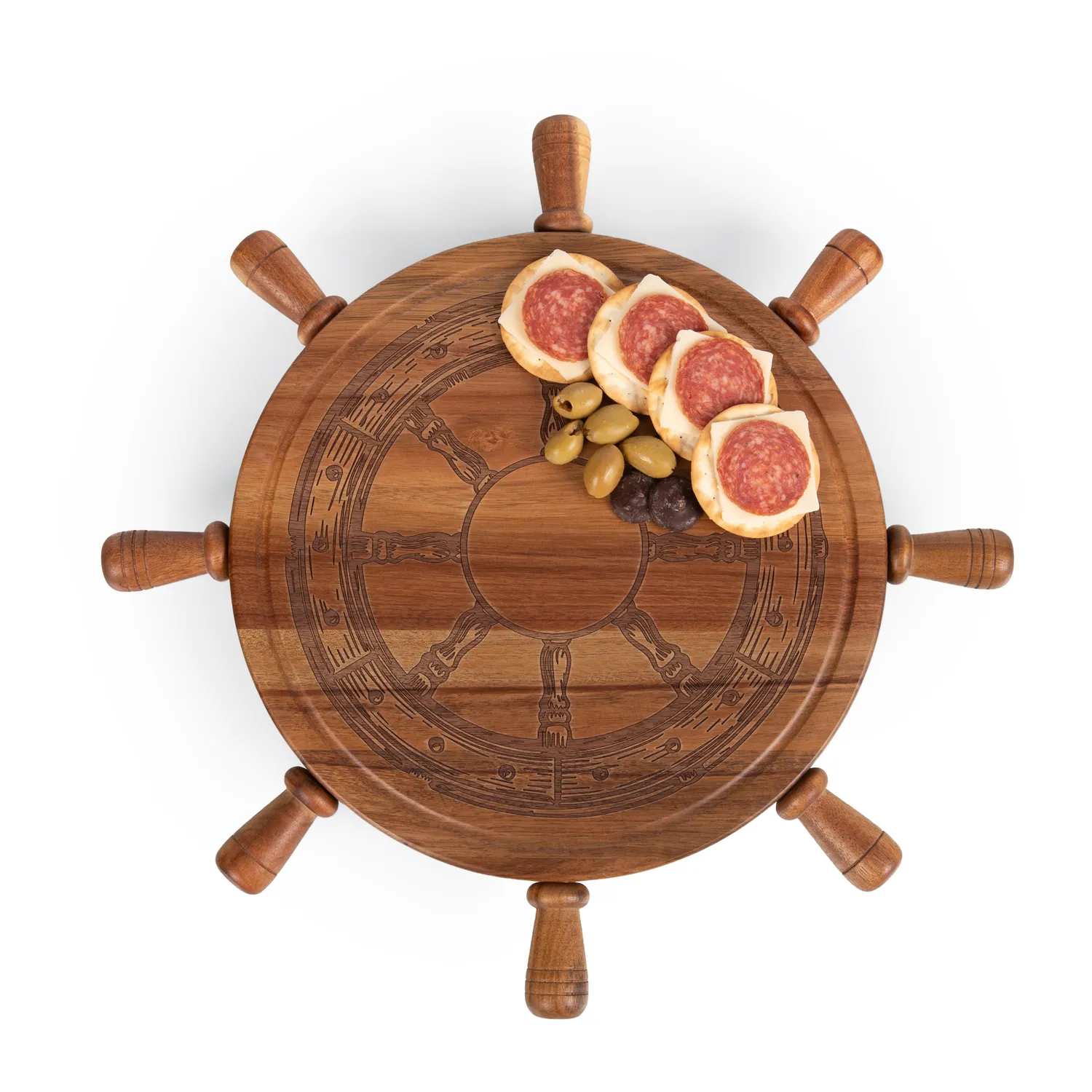 Picnic Time Helsman Lazy Susan Cheese Board