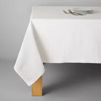 Sur La Table White Linen Tablecloth