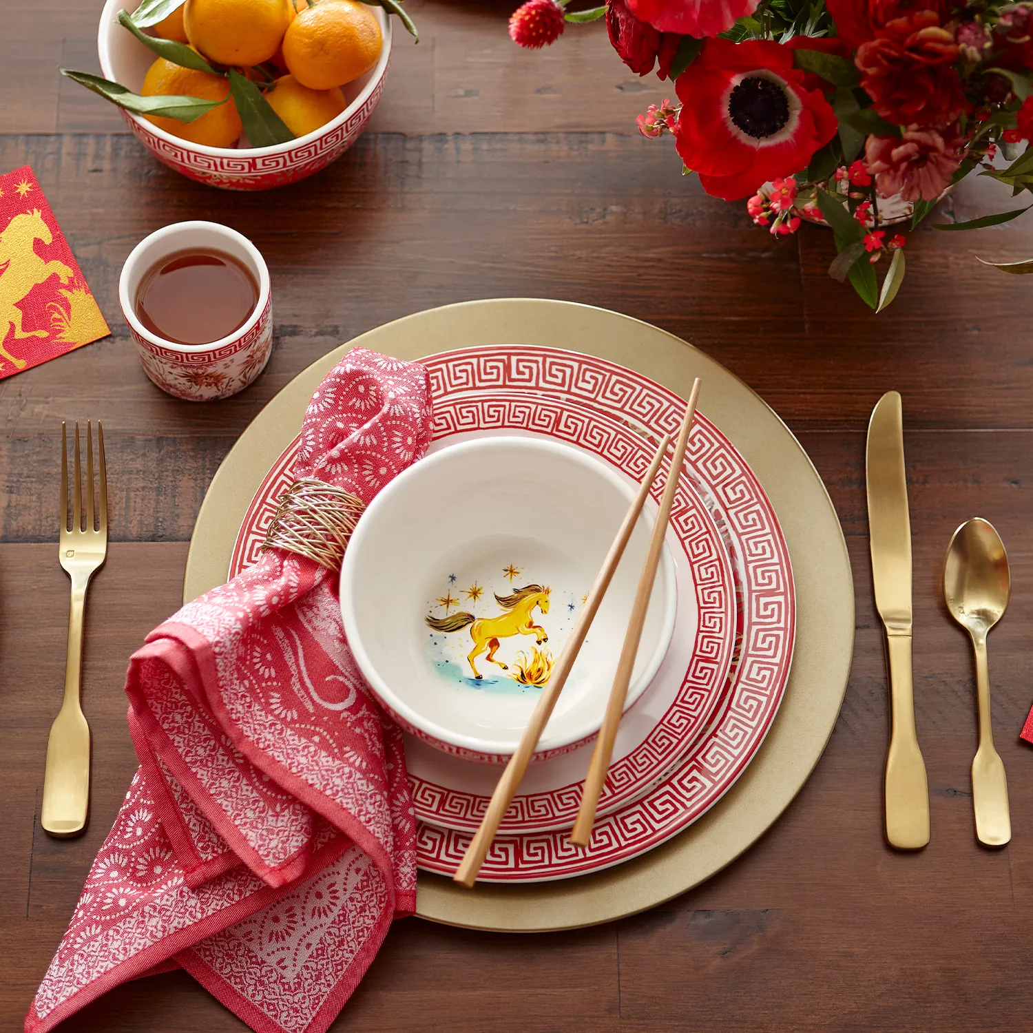 Sur La Table Lunar New Year Horse Salad Plate