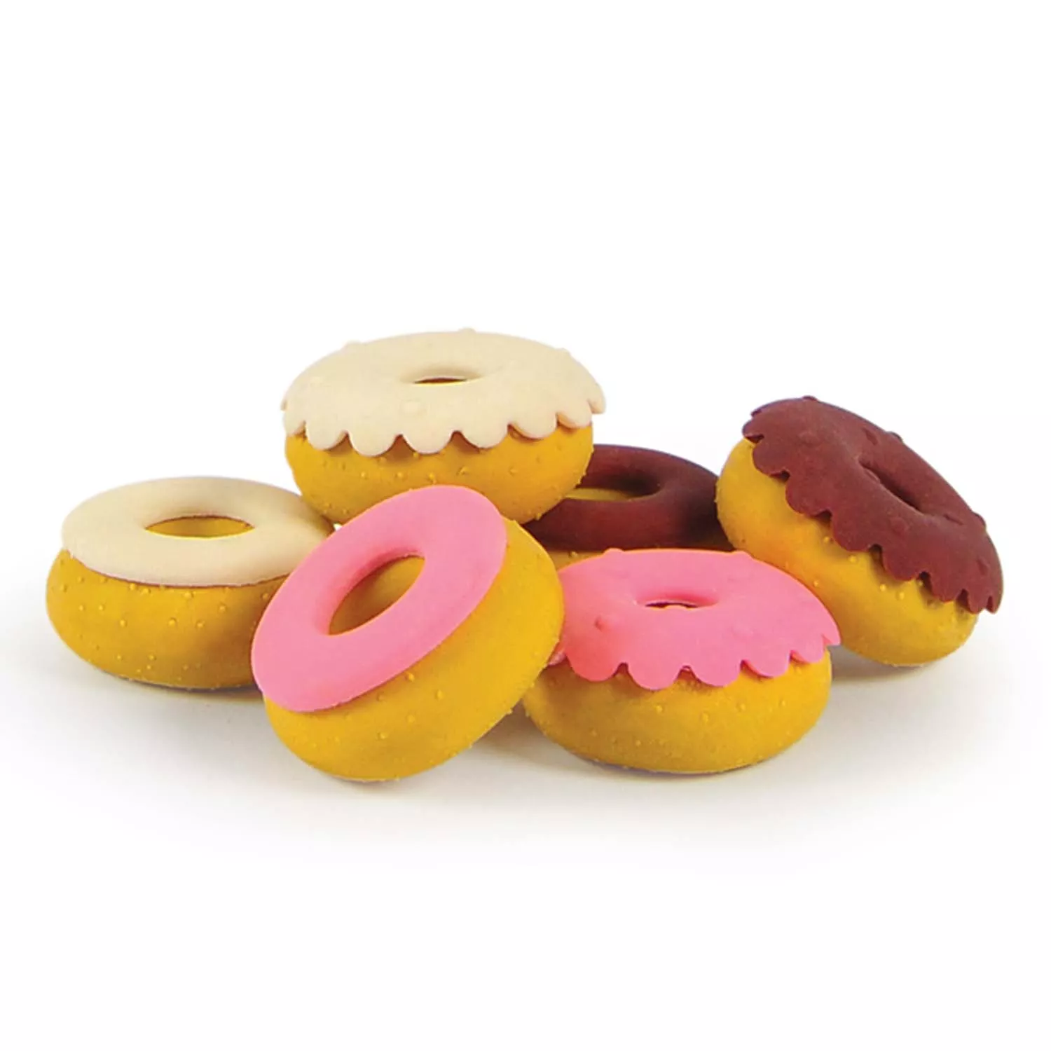 Fred Sweet Mistakes Scented Donut Erasers, Set of 6