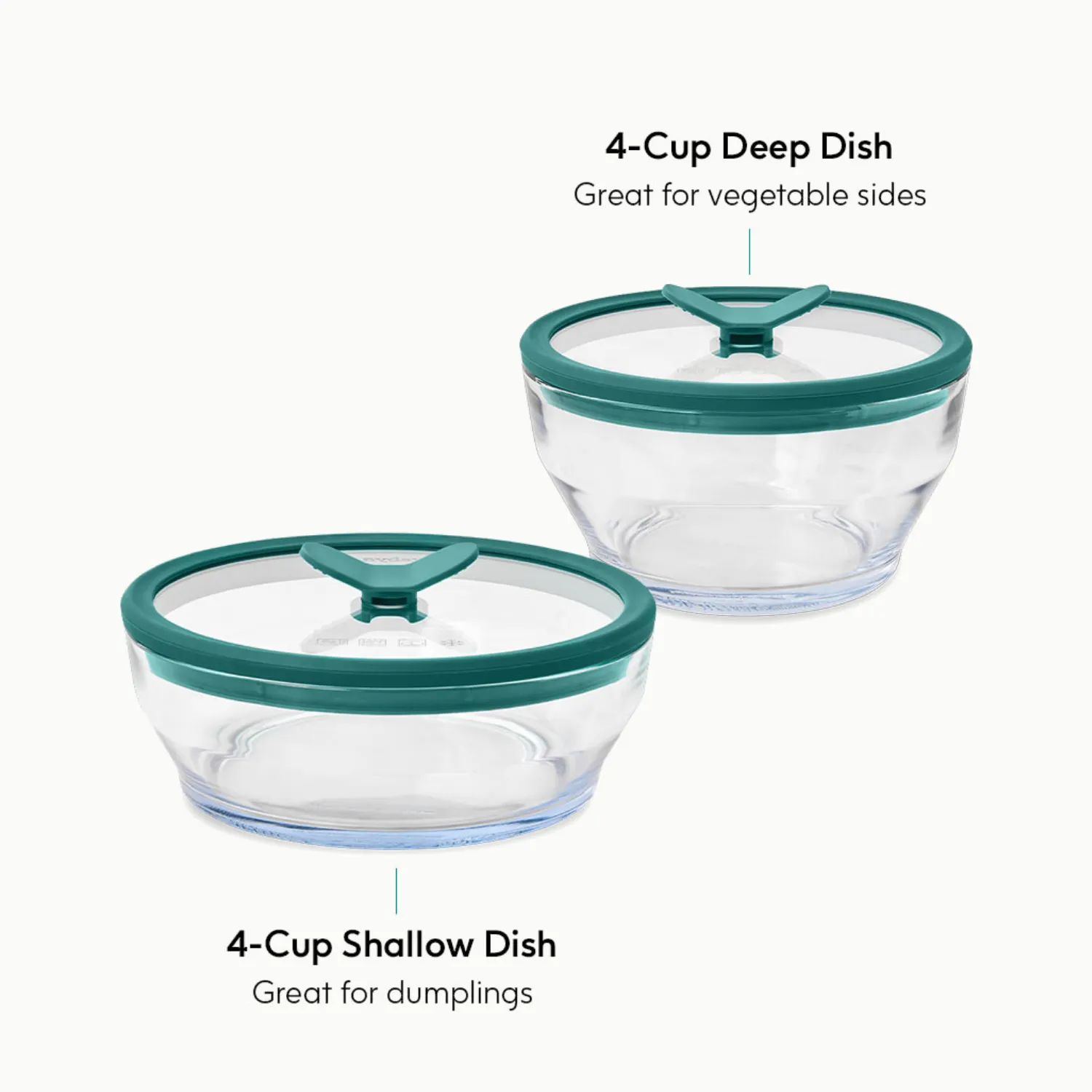 Anyday Microwave Round Glass Dish Sets