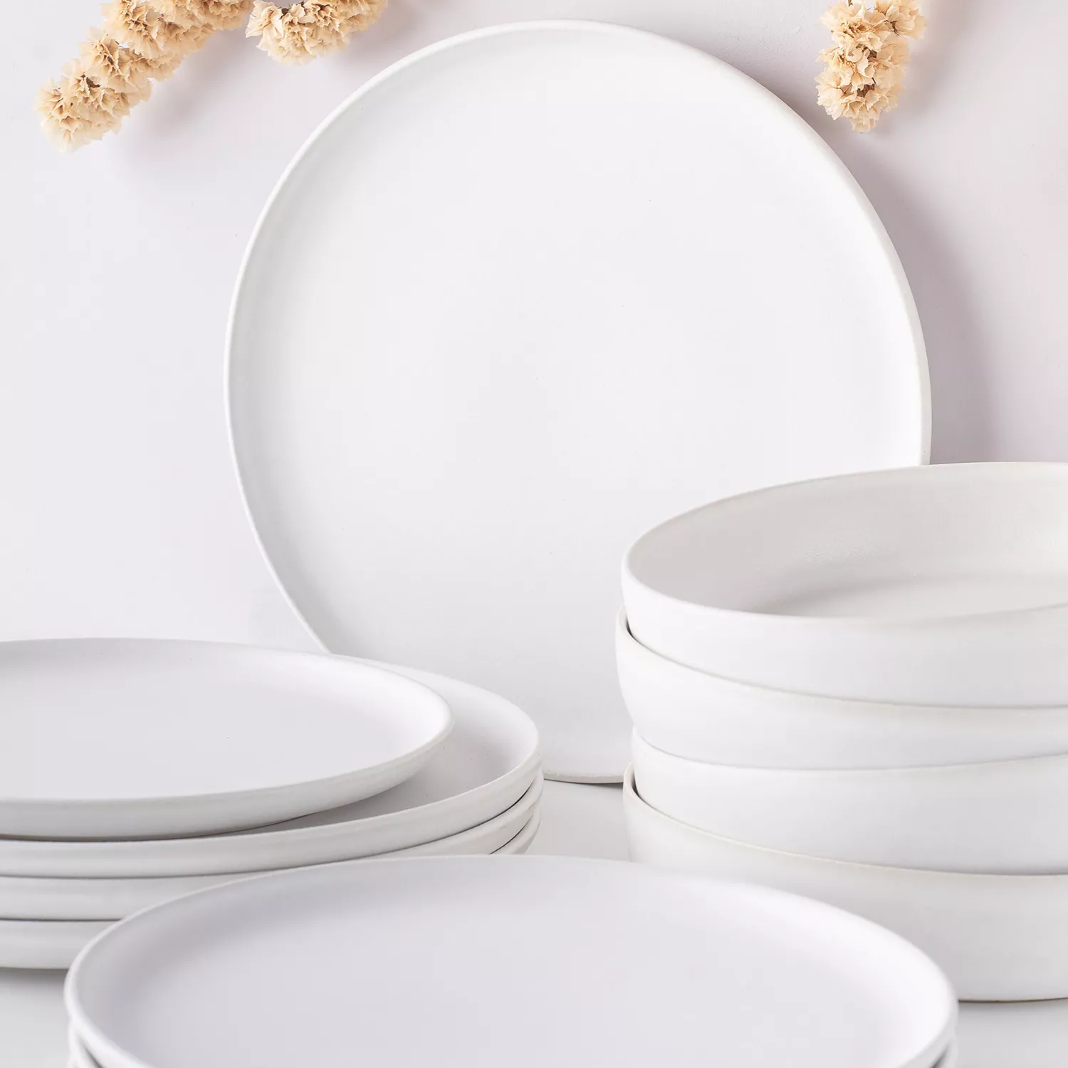 Stone Lain Stoneware Macchio 12-Piece Dinnerware Set