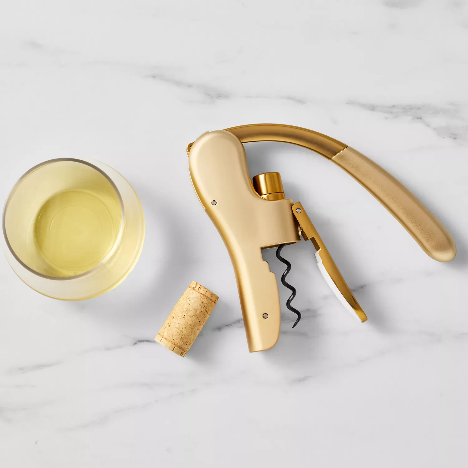 Sur La Table Gold Lever Corkscrew